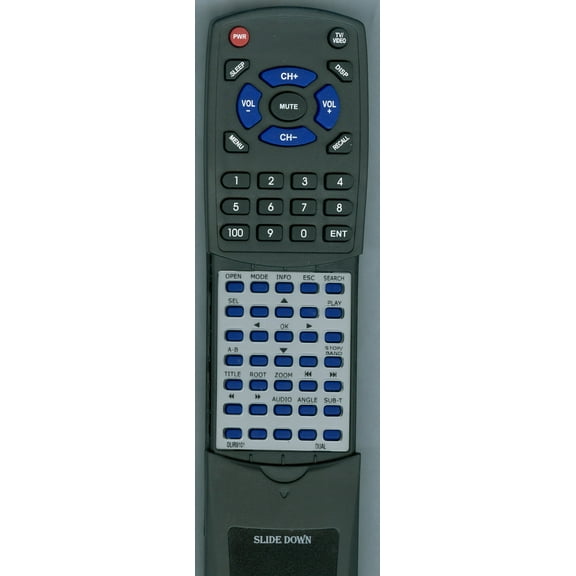 Replacement Remote for DUAL DLIR9101, RTDLIR9101, XDVD9101