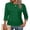 Green, variant on Womens 3/4 Length Sleeve Tops Crewneck Ruched Summer Shirts 2026 Business Casual Outfits Blouses Spring Clothes White Tops