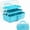 Blue, variant on 13-inch (about 13.19inch) Three-layer Multi-functional Storage Box, Folding Toolbox/handicraft Box/sewing Supplies Box/medicine Box/home First Aid Kit (with 2 Trays)