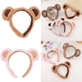thumbnail image 2 of Delicate Plush Furry Bear Hair Hoop Headbands Hair Bands Party Decoration for Girls and Womens Photo Props, 2 of 8