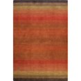 thumbnail image 1 of Bashian S176-RED-2.6X8-ALM195 Bashian Contempo Collection Striped Contemporary 100 Percent Wool Hand Loomed Area Rug, Red - 2 ft. 6 in. x 8 ft., 1 of 1