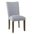 thumbnail image 2 of HomePop 38" Fabric Geometric Parsons Dining Chairs in Blue (Set of 2), 2 of 11