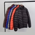 thumbnail image 3 of Brand Autumn Winter Light Down Jacket Men‘s Fashion Hooded Short Ultra-thin Lightweight Youth Slim Coat Down Jackets 2022, 3 of 6