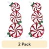 (2 pack) Light-Up Peppermint Lollipop Stack, 43 in, by Holiday Time