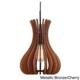thumbnail image 5 of Woodbridge Lighting Genie Canopy 1-Light Wood Shade Pendant in Bronze, 5 of 5