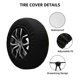 thumbnail image 2 of Balery Tropical Palm Leaves Fern Leaf Cubiertas para Neumáticos - Protector Resistente para Neumáticos de Camioneta, SUV, Remolque, Camper y RV-14 inch, 2 of 6