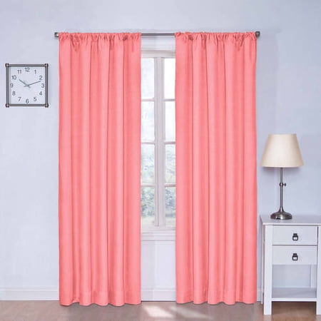 ECLIPSE Kendall Solid Blackout Window Curtains for Bedroom (Single ...