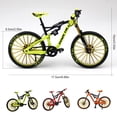 thumbnail image 2 of Modèle de Montagne 1/10 avec Support Portable Alliage Plastique Robuste; Délicat et Non Vélo de Course Collection Tout-Petits de Table Cadeau Bureau Rouge, 2 of 9