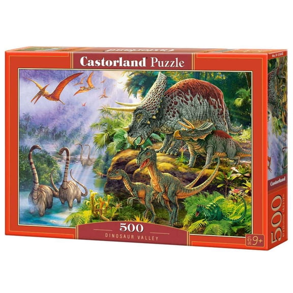 Bridge Toys - Castorland, 500 Piece Jigsaw Puzzle, Dinosaur Valley