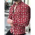 thumbnail image 1 of Camisa de hombre serie animal diseño de botones de moda superior suave cómoda camisa 2024 nueva casual transpirable para hombre, 1 of 6