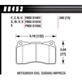 thumbnail image 3 of Hawk Performance HB453N.585 Brake Pads - HP+ Compound - Front/Rear - Set of 4 Fits select: 2010-2014 FORD MUSTANG, 2014 CHEVROLET CORVETTE, 3 of 4