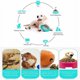 thumbnail image 4 of Juguetes interactivos para perros, pelota para bocadillos para perros, juguete dispensador de comida para perros, para perros medianos que cazan y juegan (azul), 4 of 5
