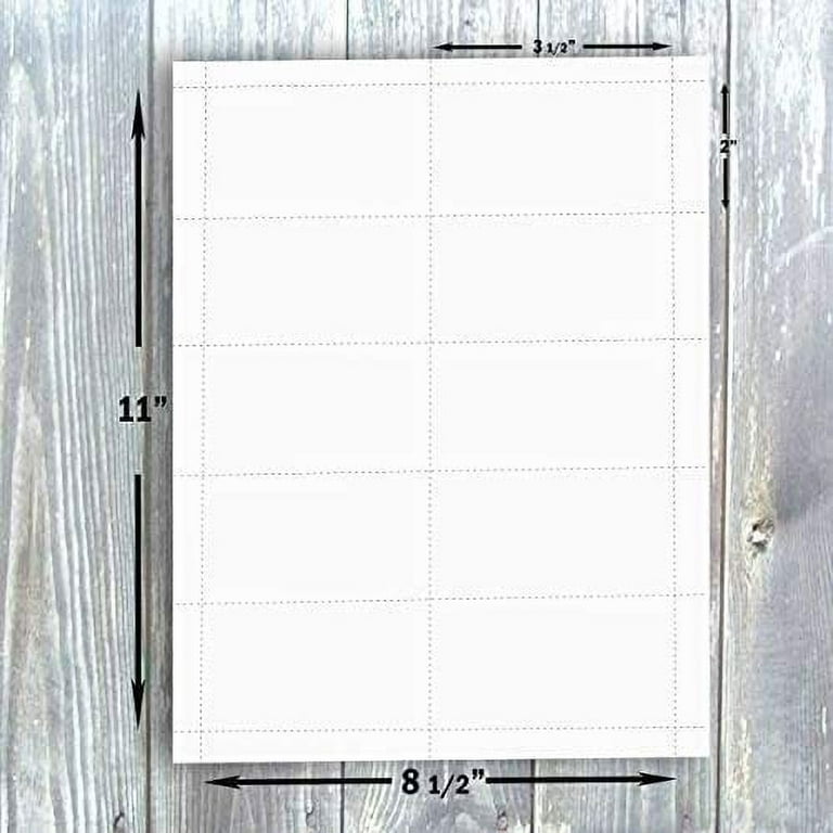  Lincia 200 Sheet Perforated Cardstock Paper 8-1/2 x 11  Printable Postcards Business Cards 6 Per Page Blank Cardstock 150 GSM  Printable Postcards Compatible with Laser Inkjet Printer (White) : Office  Products