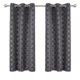 thumbnail image 2 of Deconovo Cortinas opacas con diseño de rombos horizontales en gris oscuro de 42 x 72 pulgadas con aislamiento térmico, 2 of 2