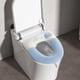 thumbnail image 4 of Funda acolchada y gruesa para asiento de inodoro con asa | Cojín elástico y lavable para tapa de inodoro | Se adapta a asientos de inodoro ovalados, 4 of 7