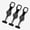 Black-3 pack, variant on Retractable Phone Tether,Retractable Phone Lanyard,Outdoor Anti-Theft Retractables Phone Lanyard,Anti Thefts Retractables Cell Phone Tether, Mobile Phone Tethers for Outdoor Skiing Hiking Climbing
