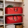 thumbnail image 7 of Christmas Decoration Storage Bag - 65 " Holiday Ornament Organizer for Lights, Tree Ornaments, Garlands | Reusable Protective Storage with Handles for Seasonal Decor Organization, 7 of 7