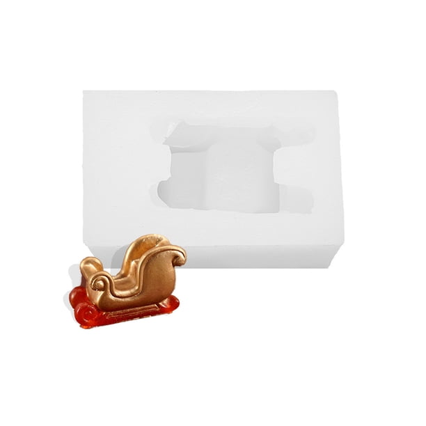 Advancent Moldes para galletas Molde en relieve Decoración Fondant Fundición Die Aniversario Herramientas y accesorios para hornear trineo de navidad Advancent HA061362-21B