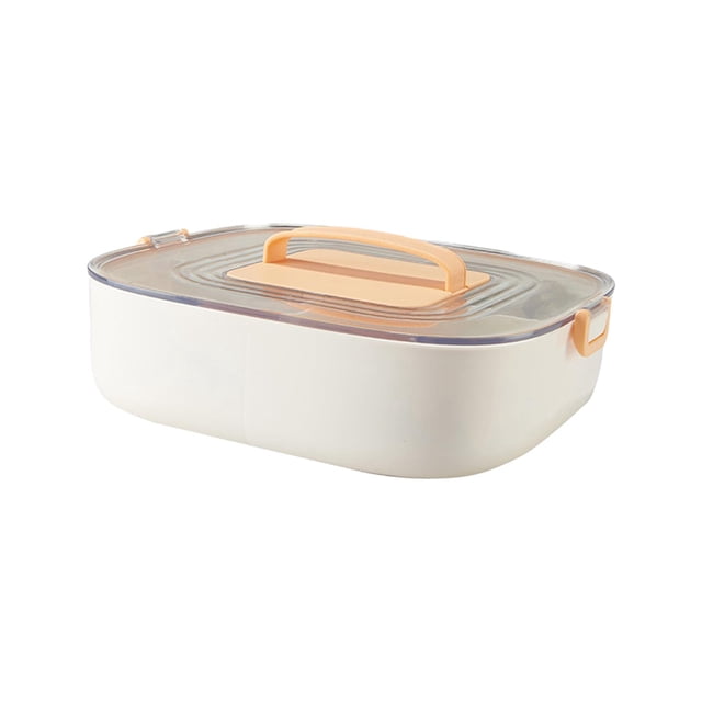 Bandeja para servir dividida, caja de almacenamiento para aperitivos, organizador para tentempié, caja de almacenamiento de frutas para frutos secos, Cuadrado 285x27x10cm