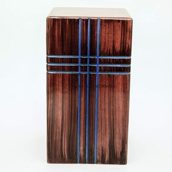 Wooden Urns For Ashes Keepsake Urn, Cremation Urns for Ashes Engraving, Wooden Funeral Urn Box Engraved, Burial Urns Large - 250 Cu/In (Cross 2)