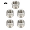 thumbnail image 1 of Conector adaptador de accesorios de tubería de acero inoxidable G1/2" de 5 piezas para baño cocina (A), 1 of 10