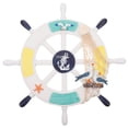 thumbnail image 1 of Shisuyan Rudder Ship Steering Wheel Wooden 1Pc 10.22X10.22X0.79in, 1 of 8