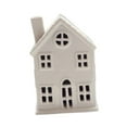 thumbnail image 3 of segolike Ceramic Light up Christmas Mini House Figurine Multipurpose Mini Building Statue 9x6x13cm, 3 of 9