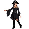 thumbnail image 6 of Girls Pirate Dress Off Shoulder Fairy Medieval Renaissance Dress with Corset Belt Handkerchief Hem Cute Dresses for Kids, 6 of 7