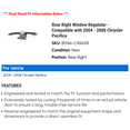 thumbnail image 2 of Rear Right Window Regulator - Compatible with 2004 - 2008 Chrysler Pacifica - Dorman, 2 of 2