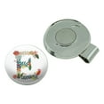 thumbnail image 4 of Letter E Floral Monogram Initial Golf Hat Clip With Magnetic Ball Marker, 4 of 7