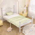 thumbnail image 5 of VECELO Twin Bed Frame with Headboard and Footboard, Modern Metal Platform Bed Frame for Bedroom, No Box Spring Needed, Noise Free, Easy Assembly, White, 5 of 7
