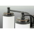 thumbnail image 4 of Glide Collection Four-Light Rubbed Bronze Etched Opal Glass Coastal Bath Vanity Light, 4 of 5