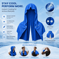 thumbnail image 5 of Cooling Hoodie Towel, Instant Cooling Microfiber Neck & Face Wrap, UPF 50 Sun Protection Hooded Ice Towel for Sports, Yoga, Running, Camping, Cycling & Outdoor Heat Relief, 5 of 7