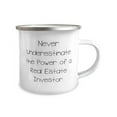 thumbnail image 2 of Nice Real Estate Investor Gifts, Never Underestimate the Power, Best Birthday 12oz Camper Mug For Men Women From Team Leader, Unique real estate investor mug, Real estate investor gift mug, Gift for, 2 of 2