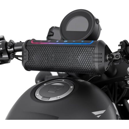 Kemimoto Motorcycle Speakers Bluetooth Waterproof Radio ATV Sound Bar AUX in Usb Sound System 7/8-1.25 in Handlebar