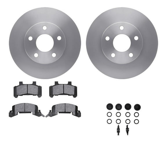 Dynamic Friction Company Front Brake Rotors with 5000 Advanced Brake Pads includes Hardware 6512-47061