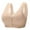 Beige, variant on Senior Bras for Women Front Closure with Uplift, Comfortable Convenient Front Close Button Bras No Wire Buckle Bra