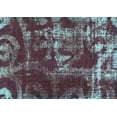 thumbnail image 1 of Ahgly Company Machine Washable Indoor Rectangle Persian Turquoise Blue Bohemian Area Rugs, 6' x 9', 1 of 1