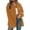 Orange, variant on Baqcunre Womens Winter Coats Women's Warm Plush Solid Color Lapel Single Breasted Pocket Loose Coat Fleece Jacket Womens Fall Fashion 2023 Beige L