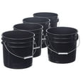 thumbnail image 1 of Hudson Exchange Premium 3.5 Gallon Bucket, HDPE, Black (5), 1 of 5