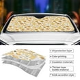 thumbnail image 5 of Fuzoiu Honey Honeycomb Print Car Windshield Sun Shade,Block Uv Rays Sunshade,Foldable Front Window Sun Visor Protector for Car,SUV,Truck-Keep Vehicle Cool-Honey Honeycomb, 5 of 8