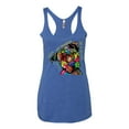thumbnail image 3 of Dean Russo The Only Person Dog Lover Tri-Blend Racerback Tank Top, Vintage Royal, Small, 3 of 6