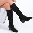 thumbnail image 5 of LOVE STEETLY Women's Knee High Slouchy Boots, Pointed Toe Chunky Heel Casual Versatile Stylish Comfort Winter Tall Boot., 5 of 7