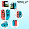 thumbnail image 2 of Switch Controller for N-Switch, Switch Remote Control Supports Dual Vibration/Motion Control/Screenshot/Wake-up, Red and Blue, 2 of 16