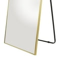 thumbnail image 5 of CosmoLiving by Cosmopolitan 26" x 65" Gold Metal Floor Mirror with Stand, 5 of 8