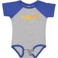 thumbnail image 3 of Inktastic Trumpet Gold Brass Music Instrument Boys or Girls Baby Bodysuit, 3 of 5