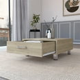 thumbnail image 3 of FM FURNITURE Table Basse Kabul Pin Clair (beige) Bois Manufacturé, 3 of 7