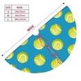 thumbnail image 3 of KLL 30" Christmas Tree Skirt Ball Tennis Xmas Tree Skirts Mat for New Year Xmas Holiday Party Indoor Outdoor Home Decoration, 3 of 7