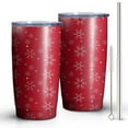 thumbnail image 2 of Christmas 20oz Stainless Steel Mobile Tumbler – Vacuum Insulated Coffee Mug with Lid, Spill-Proof Travel Cup for Hot & Cold Drinks, 2 of 7
