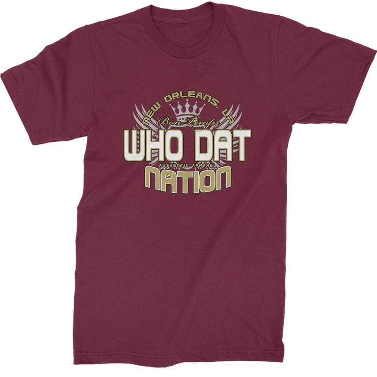 Who Dat Nation New Orleans Color Mens T shirt Walmart